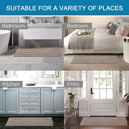 H.VERSAILTEX Bathroom Rugs Bath Rug Set 2 Piece Bathroom Contour Rug Toilet Mat - Image 6
