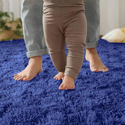 YJ.GWL Fluffy Runner Rugs for Bedroom Living Room Soft Shag Rug 2x6 Feet - Image 3