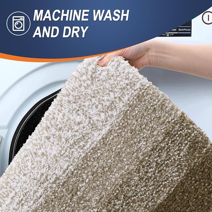 OLANLY Small Bathroom Rugs Mat 24x16, Extra Soft Absorbent Microfiber Bath Rugs - Image 6