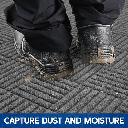 Durable Indoor Outdoor Door Mat, Non-Slip Backing, Stain and Fade Resistant - Image 2