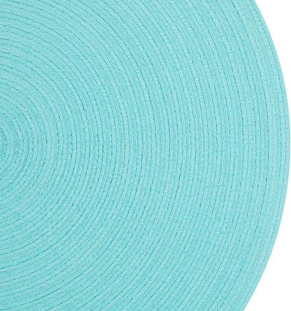 SHACOS Round Placemats Set of 4 Washable 15 inch Round Table Mats Cotton - Image 8