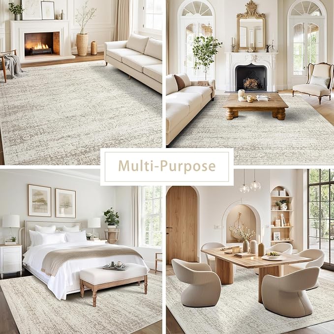 Srugn Washable Rugs 10x14 Area Rugs - Image 5