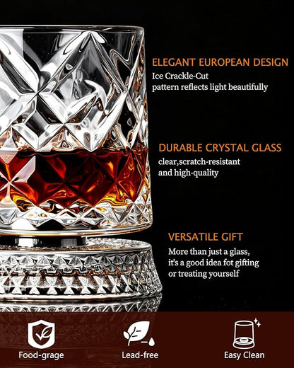CEEFU 360° Spinning Whiskey Glasses Set - Image 4