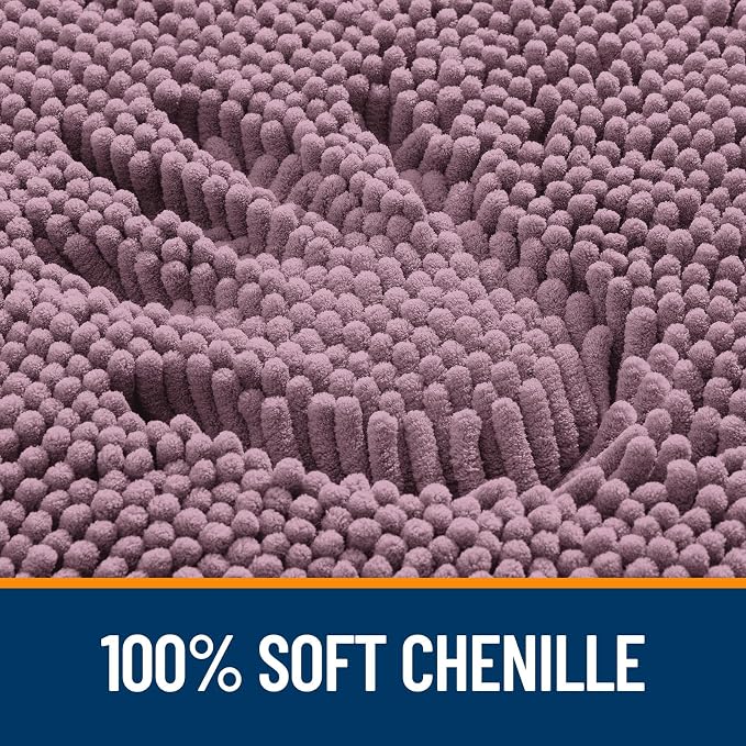 OLANLY Large Bathroom Rugs 50x30, Extra Soft Absorbent Chenille Bath Rugs - Image 3