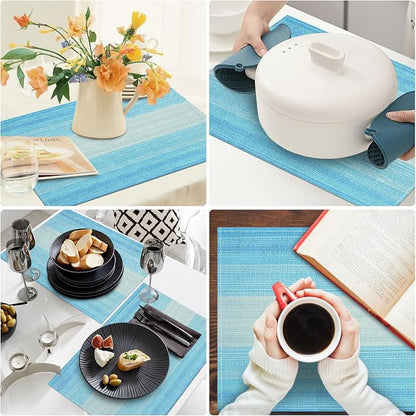 Placemats, Placemats Set of 4 Washable Place Mats, Heat Resistant Table Mats - Image 3
