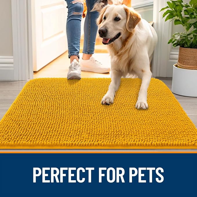OLANLY Dog Door Mat for Muddy Paws 70x24, Absorbs Moisture and Dirt, Absorbent - Image 6