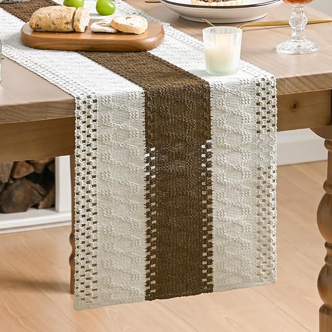 Artoid Mode Coffee Farmhouse Rustic Table Runner 12x36 Inch | Seasonal Holiday by ArtoidMode
