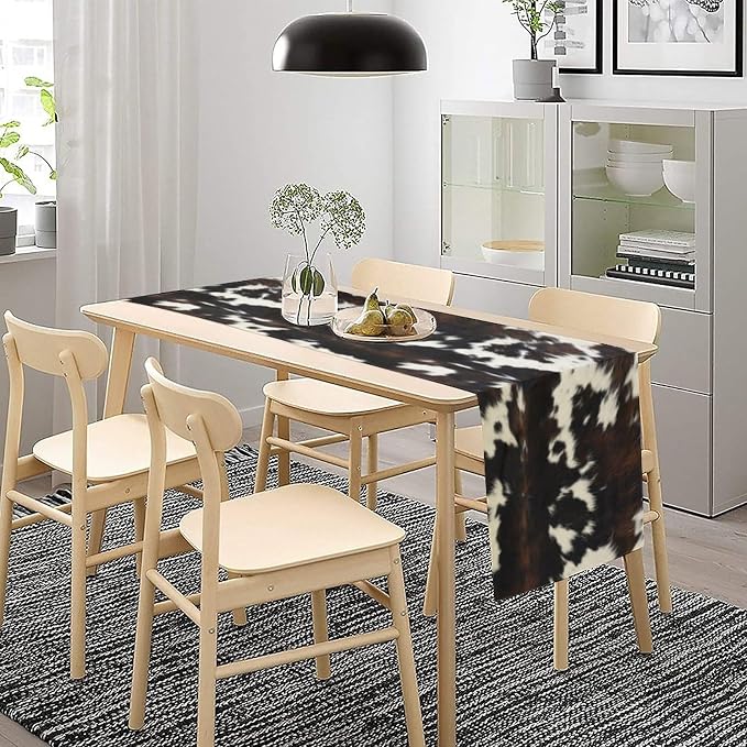 Cow Print Table Runner, 13x108 Inch - Image 2