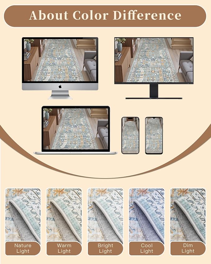 Madane Washable Runner Rug - Image 9