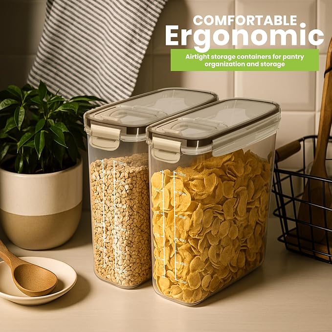 Utopia Kitchen Cereal Containers Storage Set, 2 Pack, BPA-Free Cereal Dispensers - Image 6