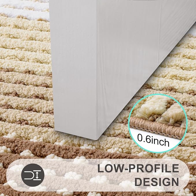Kitinjoy Indoor Outdoor Door Mat, 71x47 Non-Slip Absorbent Dirt Trapper - Image 4