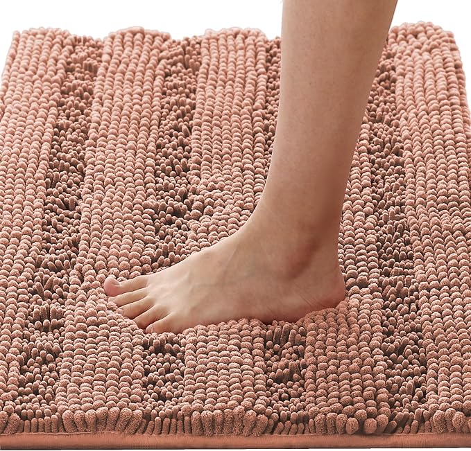 H.VERSAILTEX Bath Rugs for Bathroom Non Slip Bath Mats Extra Thick Chenille by HVERSAILTEX