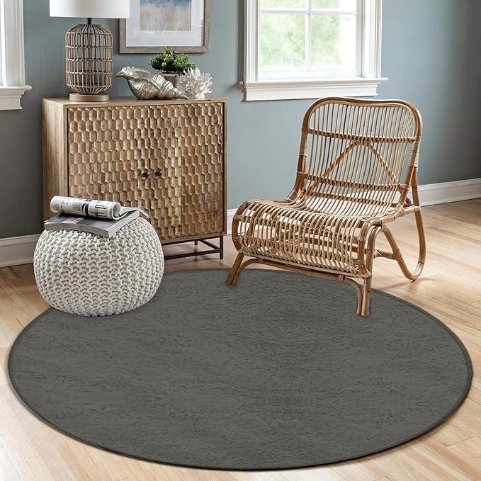 Large Round Area Rug Home Decor Modern Bathroom Rug Kitchen Office Circle Rug - Image 3