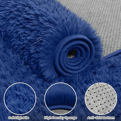6x9 Area Rug for Living Room, Ultra Soft Fluffy Shag Rugs for Bedroom, Non-Slip - Image 6