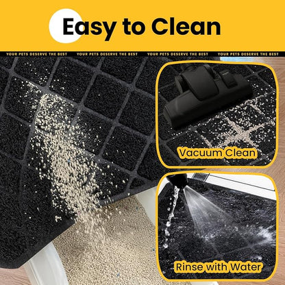 Conlun Cat Litter Mat Litter Trapping Mat, Less Waste Cat Litter Box Mat - Image 7