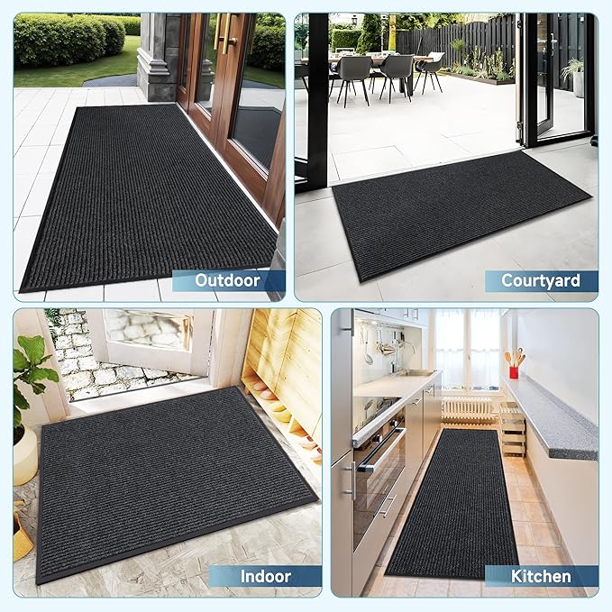 8'x4' Front Door Mat, Extra Large Indoor Outdoor Doormat, Heavy Duty Commercial - Image 5