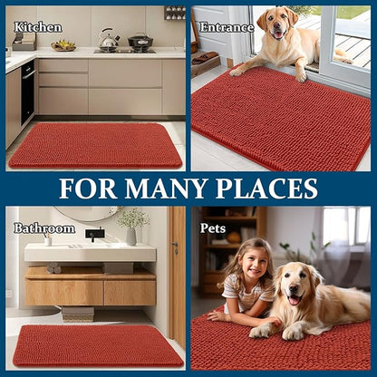 OLANLY Dog Door Mat for Muddy Paws 24x16, Absorbs Moisture and Dirt, Absorbent - Image 8
