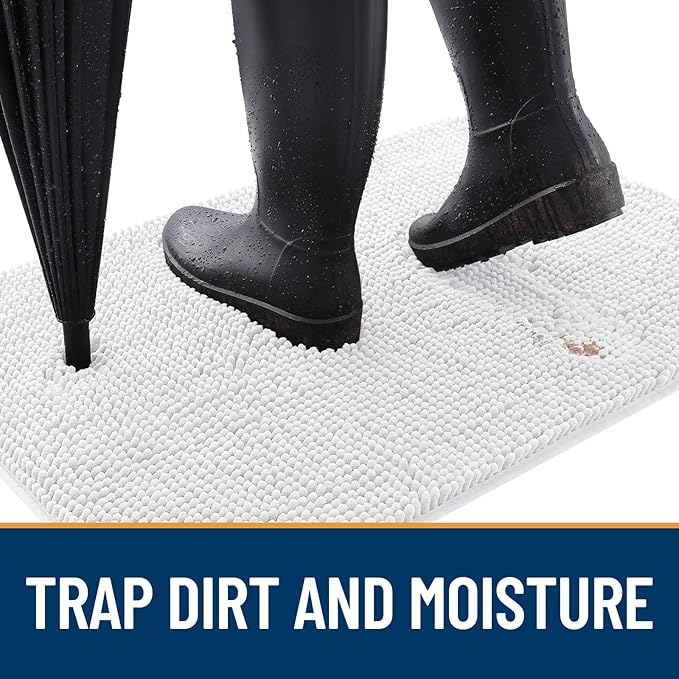 OLANLY Dog Door Mat for Muddy Paws 30x17, Absorbs Moisture and Dirt, Absorbent - Image 2