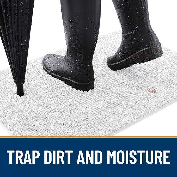 OLANLY Dog Door Mat for Muddy Paws 47x20, Absorbs Moisture and Dirt, Absorbent - Image 2