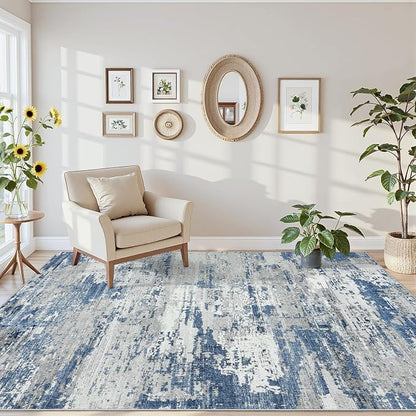 Area Rugs 5x7 Living Room: Large Soft Washable Rug Modern Abstract Anti-Skid - Image 6