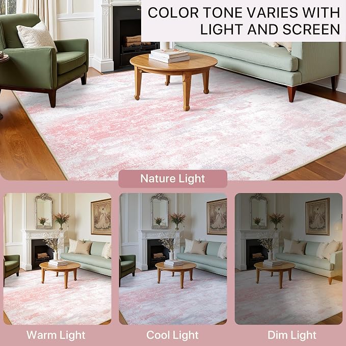 BEIMO Area Rugs 5x7 for Living Room Bedroom, Modern Abstract Machine Washable - Image 9