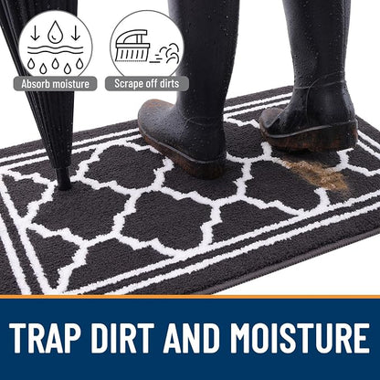 Buganda Indoor Door Mat, Dirt-Resistant and Absorbent Doormat, Low Profile - Image 2