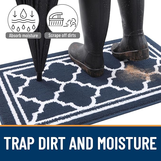 Buganda Runner Indoor Door Mat, Dirt-Resistant and Absorbent Doormat, Low - Image 2
