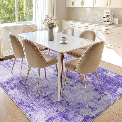 RELEANY Washable Area Rugs 6'x8' Non-Slip Modern Abstract Soft - Image 9