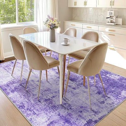 RELEANY Washable Area Rugs 6'x9' Non-Slip Modern Abstract Soft - Image 9