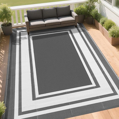 RURALITY Outdoor Rug 9x12 Waterproof - Image 3