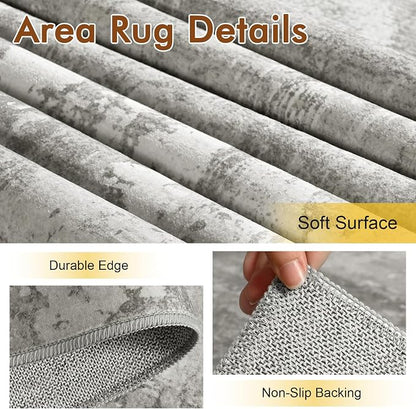 8x10 Ft Large Area Rugs for Living Room, Soft Non-Slip Washable Rugs Modern - Image 6