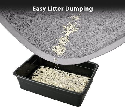 WePet Cat Litter Box Mat, Kitty Premium PVC Pad, Durable Trapping Rug, - Image 5