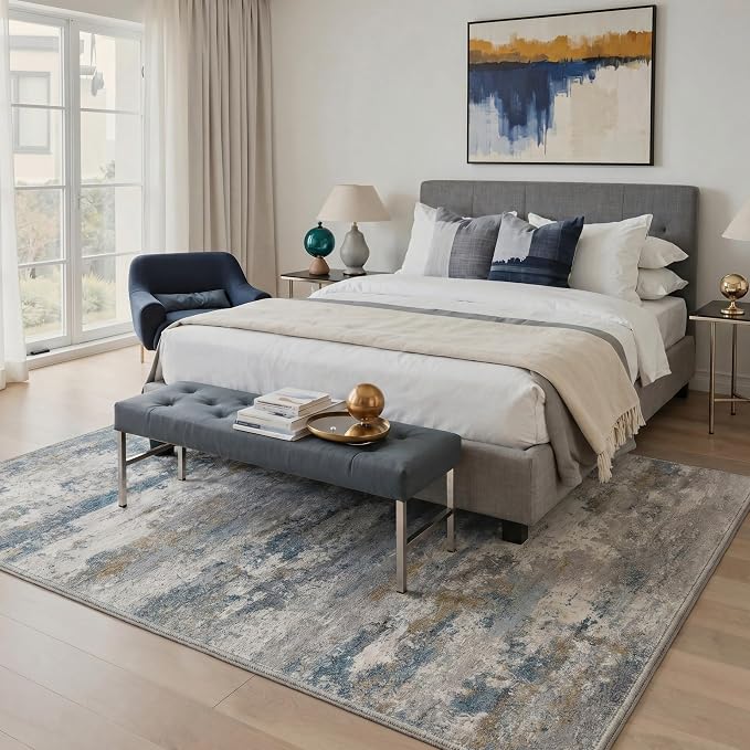 BEIMO Area Rugs 5x7 for Living Room Bedroom, Modern Abstract Machine Washable - Image 3
