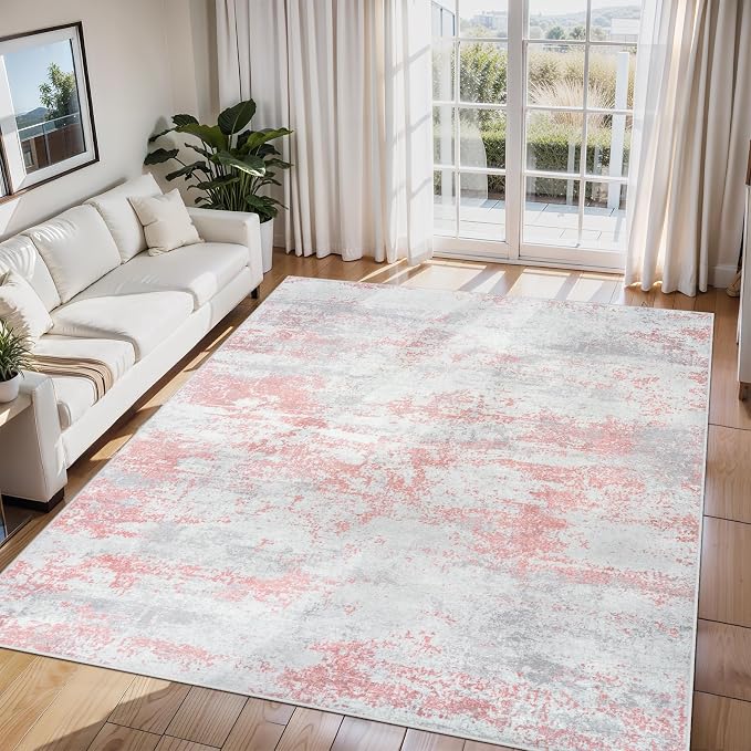 6x9 Area Rugs for Living Room Rug Washable: Abstract Rug for Dining Room - Image 9