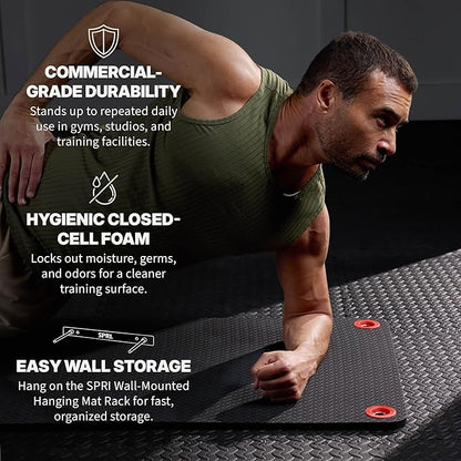 SPRI Hanging Exercise Mats for Gyms, Closed-Cell Foam Yoga & Fitness Mats - Image 3