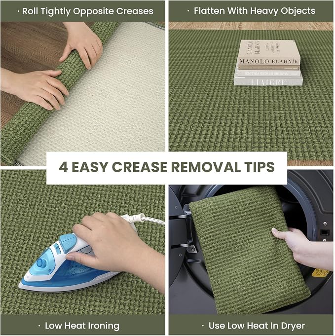 IOHOUZE Washable Area Rug 6x9 Non Slip Rubber Backed Rugs - Image 6