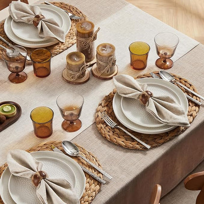 100% French Linen Table Runner 120", 210GSM Heavyweight Artisanry, Crease-Free - Image 3