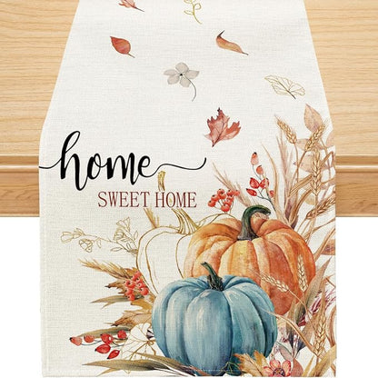 Siilues 220 GSM Fall Table Runner 13x72 Inch Home Party Decor | Watercolor by SiiluesOfficial