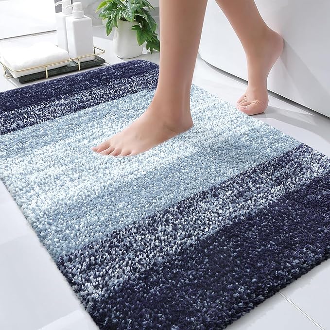 OLANLY Bathroom Rugs Mat 36x24, Extra Soft Absorbent Microfiber Bath Rugs by OLANLY