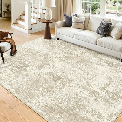 RELEANY Washable Area Rugs 9'x12' Non-Slip Modern Abstract Soft - Image 9