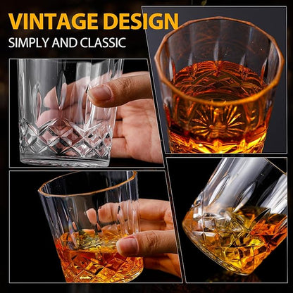 Yungyan 48 Pcs Plastic Clear Whiskey Glasses, 10 oz Unbreakable Reusable Old - Image 4