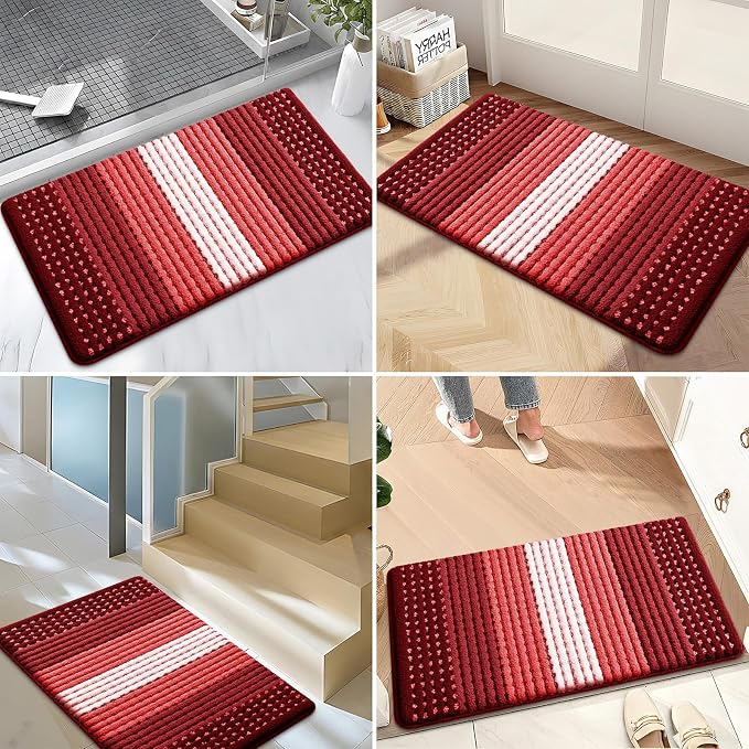 Kitinjoy Indoor Outdoor Door Mat, 47x24 Non-Slip Absorbent Dirt Trapper - Image 6