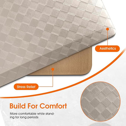 TranquilRelax 4/5 Inch Thick Anti-Fatigue Kitchen Mats 2Pcs, Cushioned Non-Slip - Image 6