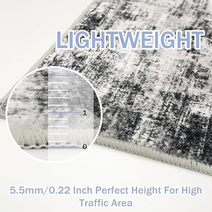 IOHOUZE Modern Abstract Area Rugs 5x7 Ft Washable Rugs - Image 6