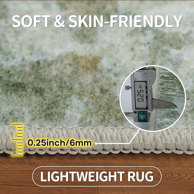 9x12 Area Rugs for Living Room Rug Washable: Modern Large Rug for Dining Room - Image 6