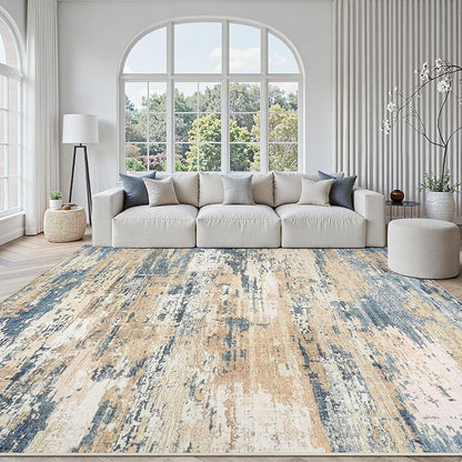Area Rugs 10x14 Living Room: Large Soft Washable Rug Modern Abstract Anti-Skid by GENTDRIZZ