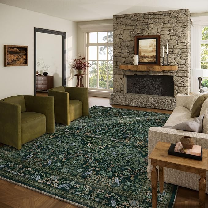 10x14 Area Rugs for Living Room: Washable Rug Non Slip Stain Resistant Ultra by palohom