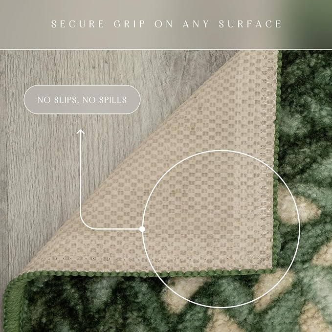 Maples Rugs Marion Bohemian Braided-Style Print Area Rug – Made in USA – - Image 5