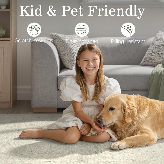 DCX 8x10 Beige Rug, Kid & Pet Friendly - Image 5