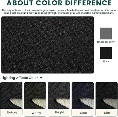 KOZYFLY Black 3x16 Runners Rugs - Image 3